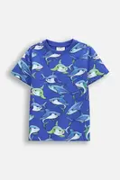 Bavlněné tričko Coccodrillo modrá barva, IN THE SUN BOY KIDS