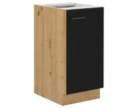 Dolná kuchynská skrinka Modena, 40 cm, dub artisan/čierna%