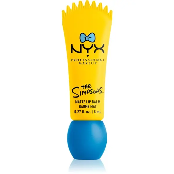 NYX Professional Makeup The Simpsons Smushy balzám na rty s matným efektem odstín Peekaboo Blue 8 ml