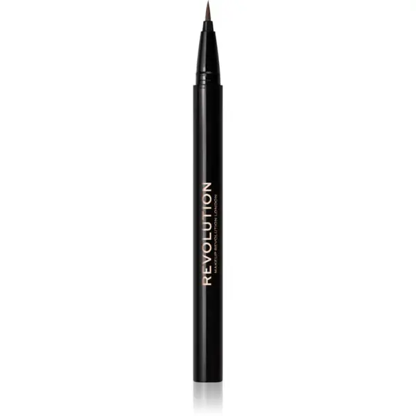 Revolution Hair Stroke Brow Pen fix na obočí odstín Medium Brown 0.5 ml