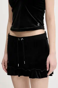 Velurová sukně Juicy Couture RUFFLE