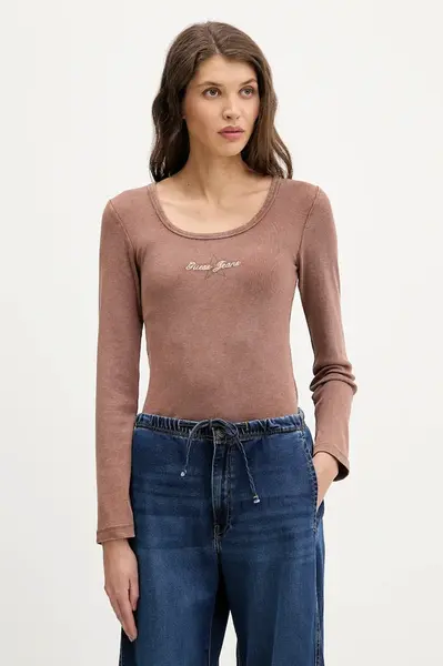 Tričko s dlouhým rukávem Guess Jeans