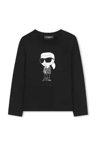 Detské tričko s dlhým rukávom Karl Lagerfeld