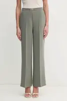 Kalhoty Marciano by Guess BECKY dámské, zelená barva, široké, high waist, 5RGB02 7115A