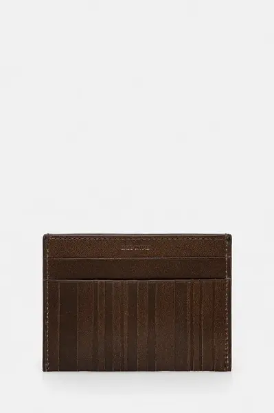 Pouzdro na karty Paul Smith hnědá barva, M1A-8113-PSTFOE