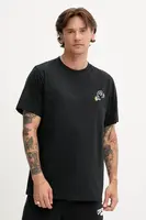 Bavlněné tričko Converse pánské, černá barva, s potiskem, 10027713-A01
