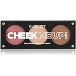 Inglot Face Palette rozjasňovač, bronzer a tvářenka odstín Cheek Me Up! 7 g