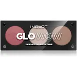 Inglot Face Palette rozjasňovač, bronzer a lícenka odtieň GLOWOW 7.2 g