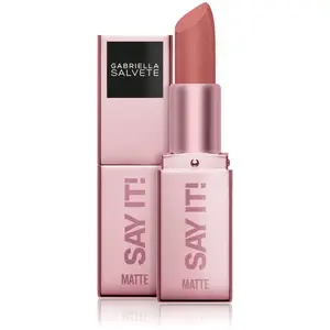 Gabriella Salvete Say It! It Matters matný rúž s púdrovým efektom odtieň 02 4 g