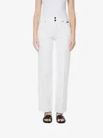 KOROSHI Plisované rifle  biely denim