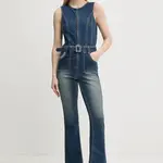 Džínový overal Desigual CARRIN modrá barva, 25SWDD76