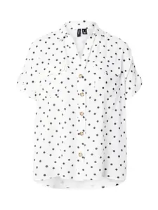 VERO MODA Blúzka 'VMBUMPY'  námornícka modrá / biela