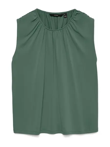 VERO MODA Top 'FILLI'  tmavozelená
