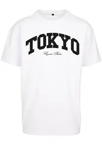 Tokyo College Oversize Triko Bílé
