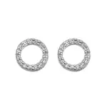 Hot Diamonds Stříbrné náušnice Hot Diamonds Love DE534