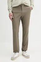 Kalhoty Calvin Klein pánské, hnědá barva, LV04LB610G