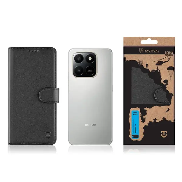 Flipové pouzdro Tactical Field Notes pro Honor X7d, černá