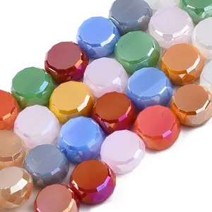 Electroplate Opaque Glass Beads Strands