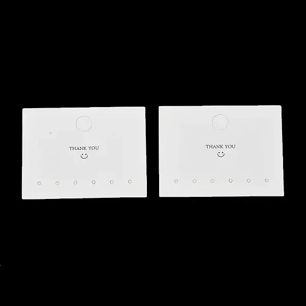 Smiling Face Paper Earrings Necklace Display Cards