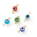 Handmade Evil Eye Lampwork Links Connectors