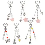 Heart Star Butterfly Acrylic Pendant Decoration