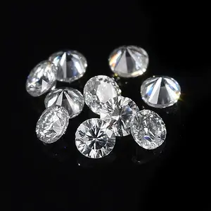 White D Color Round Cut Loose Moissanite Stones