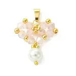 Shell Pearl Beads Glass Pendants