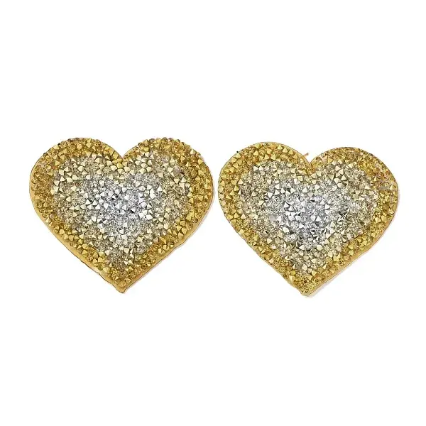 Heart Hotfix Rhinestone Iron on Patches