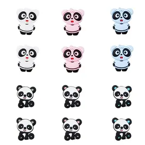 12Pcs 6 Style Food Grade Eco-Friendly Silicone Beads