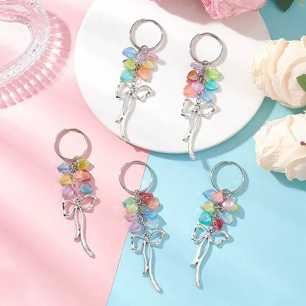 Acrylic & Alloy Pendant Keychains