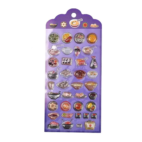 Epoxy Resin 3D Puffy Self Adhesive Stickers