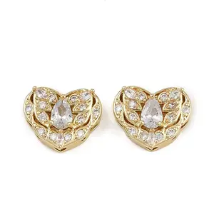 Brass Pave Cubic Zirconia Multi-strand Links