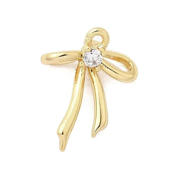 Brass Micro Pave Cubic Zirconia Pendants