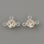 Brass Pave Clear Glass Chandelier Component Links