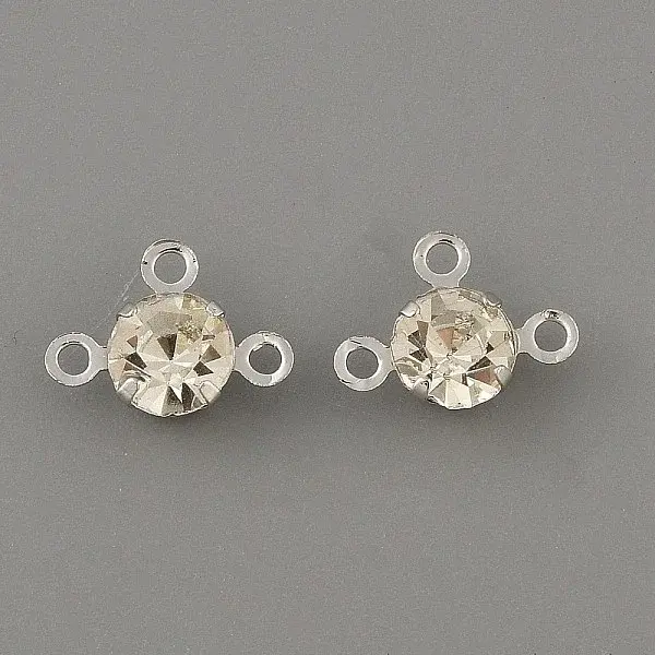 Brass Pave Clear Glass Chandelier Component Links