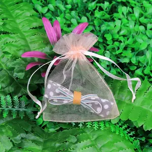 Rectangle Organza Drawstring Bags