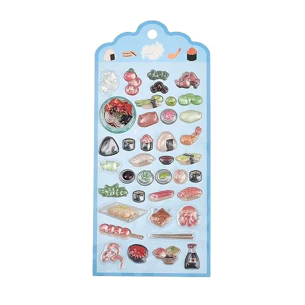 Epoxy Resin 3D Puffy Self Adhesive Stickers