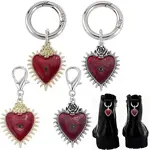 8Pcs 4 Styles Alloy Chain Boot Strap Chains