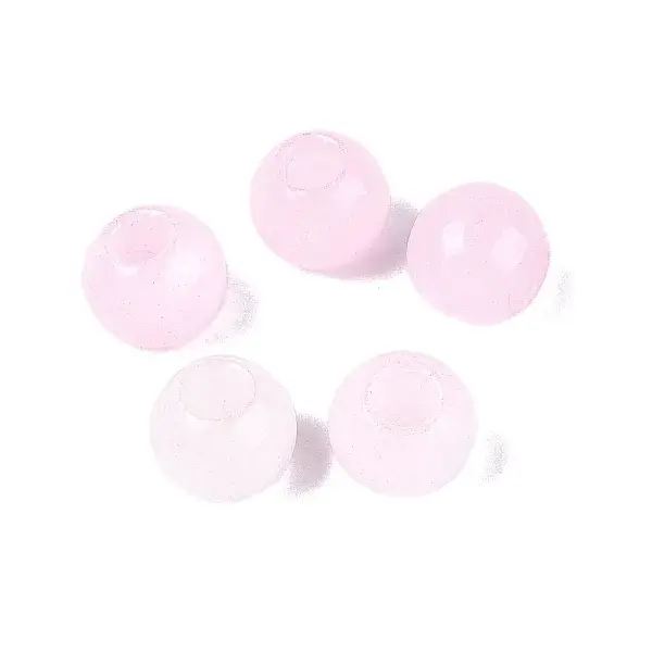 Natural White Jade European Beads