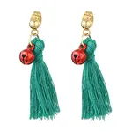 Christmas Tree Tassel Dangle Earrings