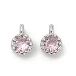 Brass Pave Cubic Zirconia Pendants