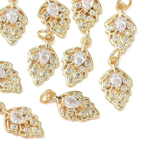 SHEGRACE Brass Clear Cubic Zirconia Pendants