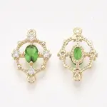 Brass Cubic Zirconia Links