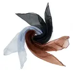 6Pcs 3 Colors Solid Color Nylon Silk Scarf for Women Girls