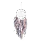 Iron Woven Web/Net with Feather Pendant Decorations