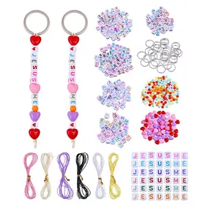 DIY Acrylic Beads Keychain Making Kits