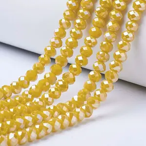 Electroplate Glass Beads Strands