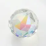 Faceted Round Glass Pendants