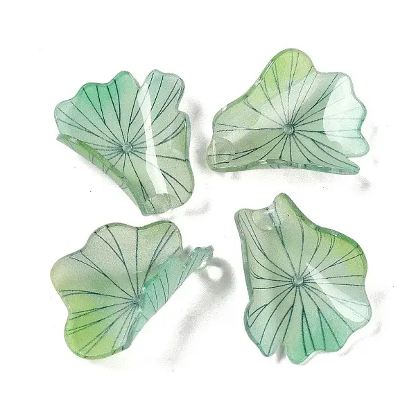 Lotus Leaf Bead Caps