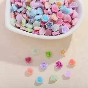 Flower Opaque Resin Cabochons